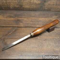 Vintage Crown Tools 1/2” Round Nose HSS Woodturning Chisel - Good Condition