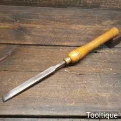 Vintage A. Hildick 5/8” Round Nose Skew Woodturning Chisel - Good Condition