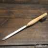Vintage 1/2” Diamond Point Woodturning Chisel Beech Handle - Good Condition