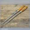 Scarce Vintage Pair Of 16” Draw Bore Pins By I Sorby Of Sheffield