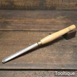 Vintage 5/8” Wood Turning Gouge Chisel Beechwood Handle - Good Condition
