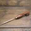 Vintage J. Buck 1/4” Woodturning Gouge Chisel Mahogany Handle - Good Condition