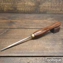 Vintage J. Buck 1/4” Woodturning Gouge Chisel Mahogany Handle - Good Condition