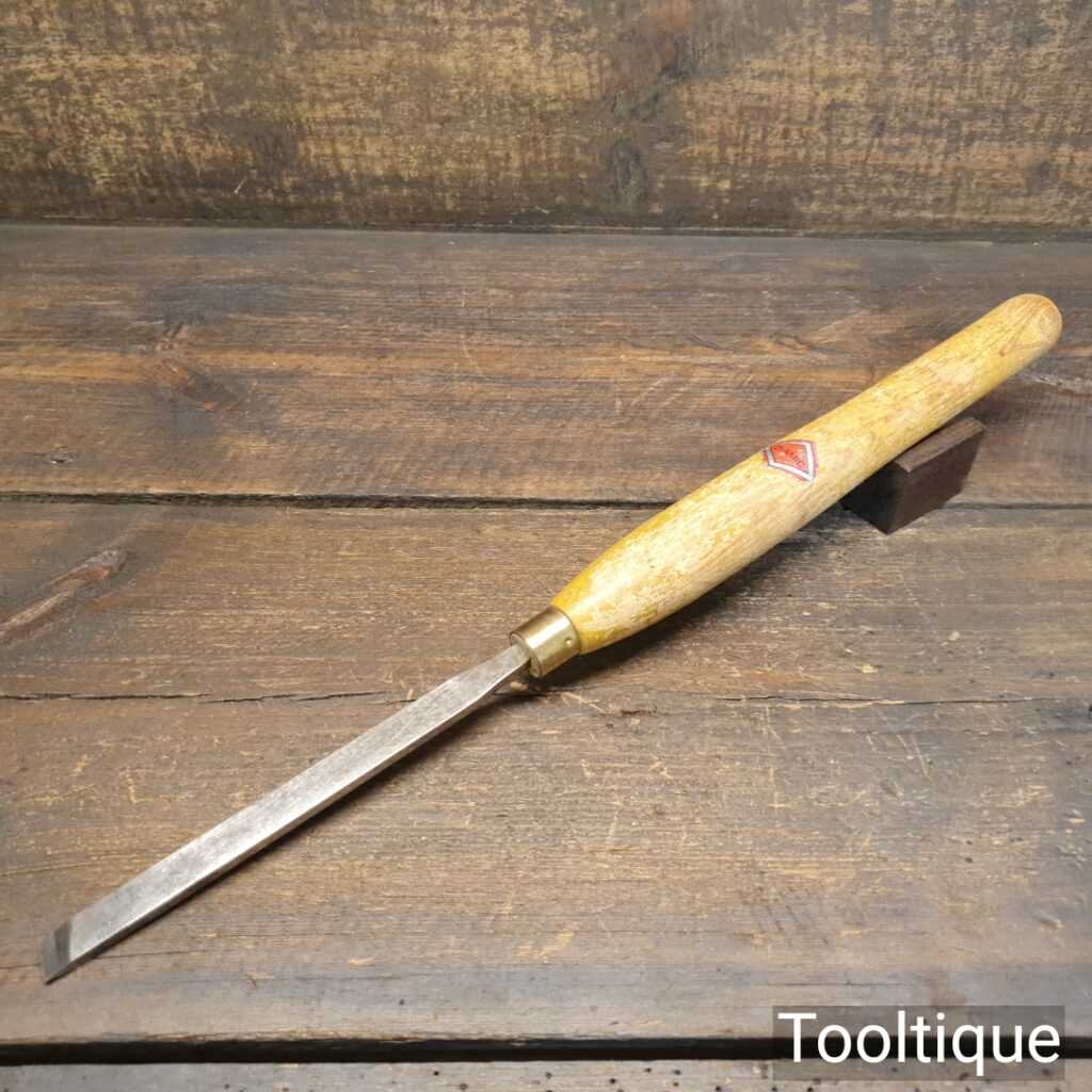 Vintage Henry Taylor Diamic 1/2” Skew Flat Woodturning Chisel - Good Condition