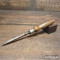 Vintage I. Sorby Carpenter’s 1/4” Cast Steel Sash Mortice Chisel - Sharpened Honed