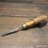 Vintage Robert Sorby Carpenter’s 1/4” Gouge Chisel - Sharpened Honed