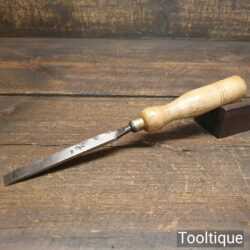 Vintage Carpenter’s 1/2” Firmer Chisel Beechwood Handle - Sharpened Honed