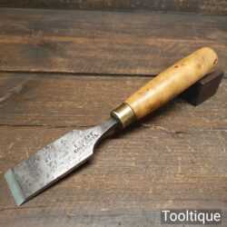 Vintage I. Sorby Carpenter’s 1 ⁷⁄₁₆“ Firmer Chisel Boxwood Handle - Sharpened Honed
