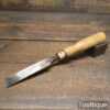 Vintage F. Woodcock Carpenter’s 7/8” Firmer Chisel Beechwood Handle- Sharpened Honed