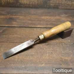 Vintage F. Woodcock Carpenter’s 7/8” Firmer Chisel Beechwood Handle- Sharpened Honed