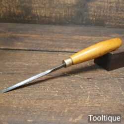 Vintage Carpenter’s 1/4” Bevel Edge Chisel Boxwood Handle - Sharpened Honed