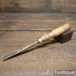 Vintage Footprint Carpenter’s 3/8” Firmer Chisel Ash Handle - Sharpened Honed