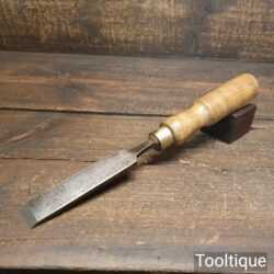 Vintage Sheffield Carpenter’s 1” Firmer Chisel Beechwood Handle- Sharpened Honed