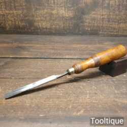 Vintage James Howarth Carpenter’s 3/8” Gouge Chisel - Sharpened Honed