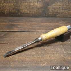 Vintage Carpenter’s 3/8” Heavy Duty Firmer Chisel Ash Handle - Sharpened Honed