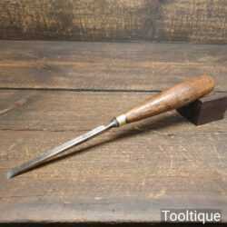 Vintage Carpenter’s 1/4” Firmer Chisel Hardwood Handle- Sharpened Honed