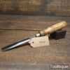 Vintage Carpenter’s 7/16” Gouge Chisel Ash Handle - Sharpened Honed