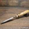 Vintage Carpenter’s 7/16” Gouge Chisel Ash Handle - Sharpened Honed