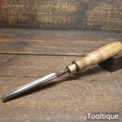 Vintage Carpenter’s 7/16” Gouge Chisel Ash Handle - Sharpened Honed