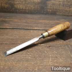 Vintage I. Sorby Carpenter’s 1/2” Bevel Edge Chisel Boxwood Handle - Sharpened Honed