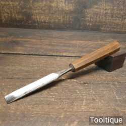 Vintage Robert Sorby 9/16” Straight Wood Carving Gouge Chisel - Sharpened Honed