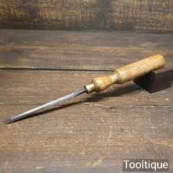 Vintage E. A. Bell & Son 1/4” Bevel Edge Chisel Ash Handle - Fully Refurbished