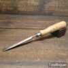 Vintage E. A. Bell & Son 7/16” Bevel Edge Chisel Beechwood Handle - Sharpened Honed
