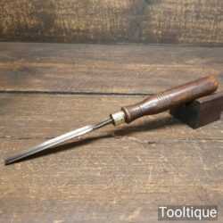 Vintage W. Marples & Sons Carpenter’s 3/8” Gouge Chisel - Sharpened Honed