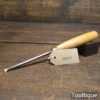 Vintage A. Hildick Carpenter’s 1/4” Bevel Edge Chisel Beechwood Handle - Fully Refurbished