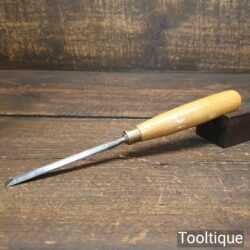 Vintage A. Hildick Carpenter’s 1/4” Bevel Edge Chisel Beechwood Handle - Fully Refurbished