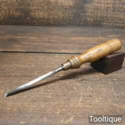 Vintage Footprint Carpenter’s 1/4” Bevel Edge Chisel Ash Handle - Fully Refurbished