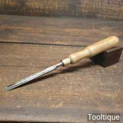 Vintage Carpenter’s 3/8” Bevel Edge Chisel Ash Handle - Fully Refurbished