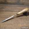 Vintage Carpenter’s 1/4” Gouge Chisel Ash Handle - Sharpened Honed