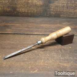 Vintage W. Marples & Sons Carpenter’s 1/4” Firmer Chisel Beechwood Handle - Fully Refurbished