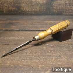 Vintage Carpenter’s 3/32” Firmer Chisel London Pattern Boxwood Handle - Sharpened Honed