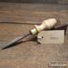 Vintage C. Shaw 7/16” Straight Woodcarving Gouge Chisel - Sharpened Honed
