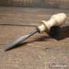 Vintage C. Shaw 7/16” Straight Woodcarving Gouge Chisel - Sharpened Honed