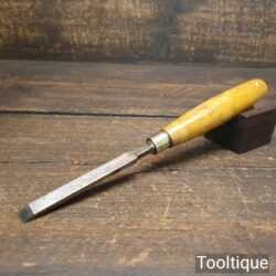 Vintage Carpenter’s 3/8” Firmer Chisel Boxwood Handle - Fully Refurbished