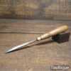 Vintage Buck Bros Carpenter’s 1/4” Gouge Chisel Beechwood Handle - Sharpened Honed