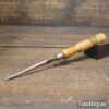 Vintage F. Woodcock Carpenter Woodcarver's 1/8” Sash Mortice Chisel - Fully Refurbished
