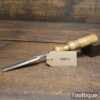 Vintage Thomas E. Riley Sheffield Carpenter’s 3/8” Gouge Chisel - Sharpened Honed
