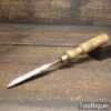 Vintage Thomas E. Riley Sheffield Carpenter’s 3/8” Gouge Chisel - Sharpened Honed