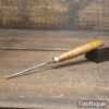 Vintage C. Hill Carpenter’s 3/32” Bevel Edge Chisel Hardwood Handle - Sharpened Honed
