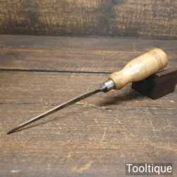 Vintage Carpenter’s 1/16” Firmer Chisel Beechwood Handle - Sharpened Honed