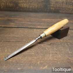Vintage Carpenter’s 3/8” Bevel Edge Chisel Boxwood Handle - Fully Refurbished