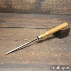 Vintage Woodcarving 1/8” Veiner Carving Chisel Boxwood Handle - Fully Refurbished