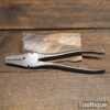 Vintage Button's Pattern 7” Wire Cutting Flat Nosed Pliers - Good Condition