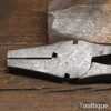 Vintage Button's Pattern 7” Wire Cutting Flat Nosed Pliers - Good Condition