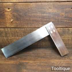 Vintage Buck & Hickman Carpenters 12” Rosewood Brass Try Square - Good Condition