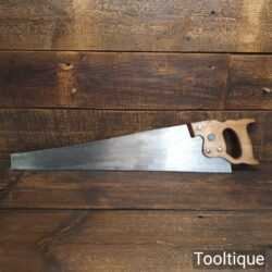 Vintage Disston Canada 24” Rip Saw With 7 TPI - Fully Refurbished Sharpened